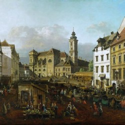 Market outside church